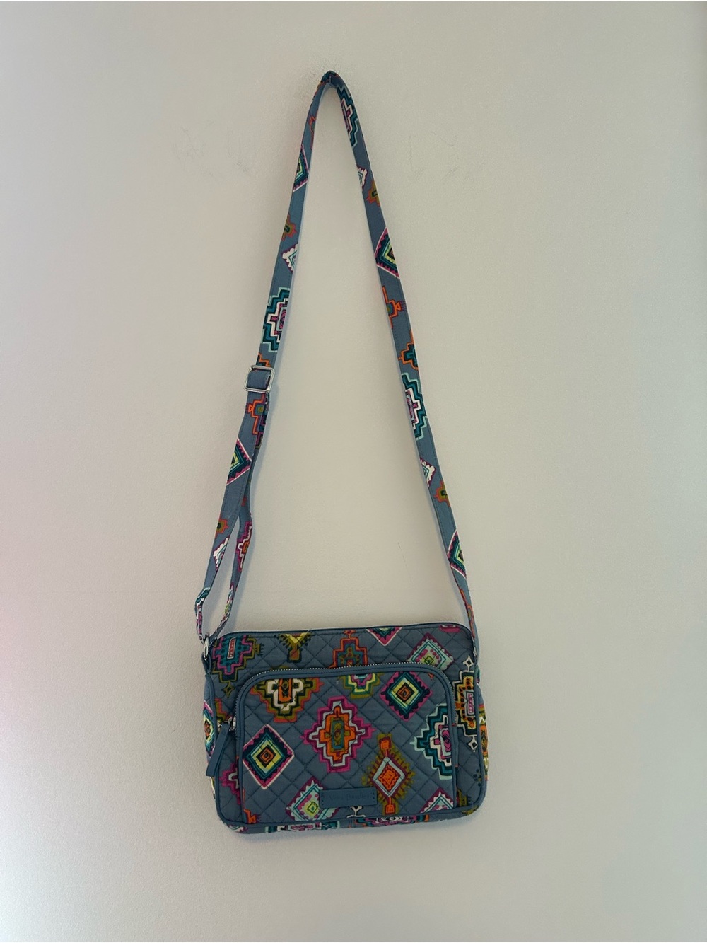 Vera Bradley Blue Multi Quilted Crossbody Bag